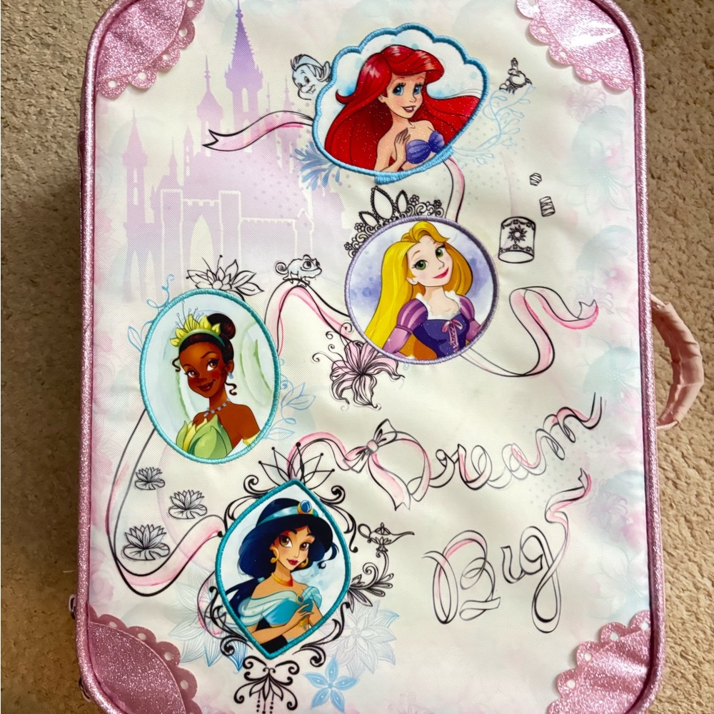 Disney Princess Dream Travel Suitcase - Pink and White
